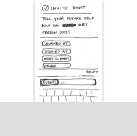 Link to Add New Contact Paper Prototype User Flow